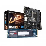GIGABYTE H510M H Intel 10th and 11th Gen Micro ATX Motherboard and Gigabyte 256GB NVMe M.2 SSD Combo
