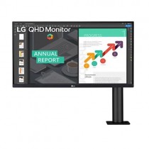 LG 27QN880-B 27 Inch 2K QHD IPS Ergo Black Monitor