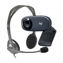 Logitech C310 High-Definition Webcam and Logitech H110 STEREO Two port Headset Combo