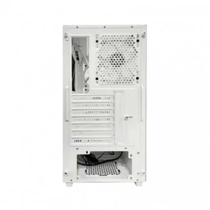 XIGMATEK Gaming X Arctic White Mesh PC Case / 4pcs Pre-installed ARGB Fan &  LED Switch ARGB Fan PCB / Tempered Glass Side Panel / ATX Mid Tower