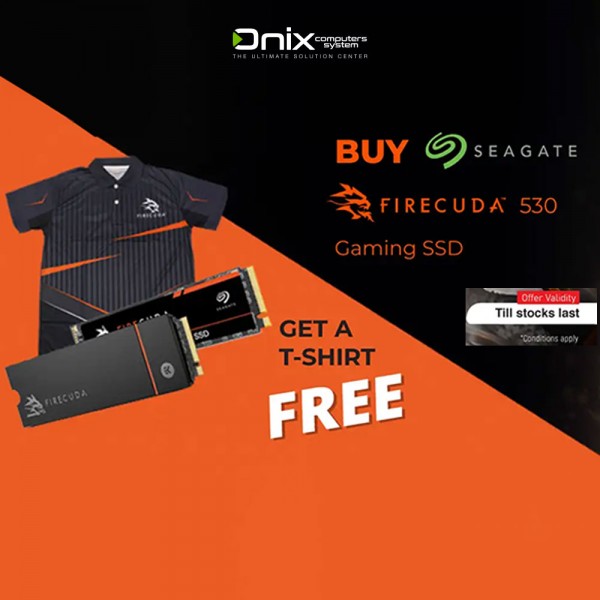 Seagate FireCuda 530 Gaming SSD + FREE T-SHIRT!